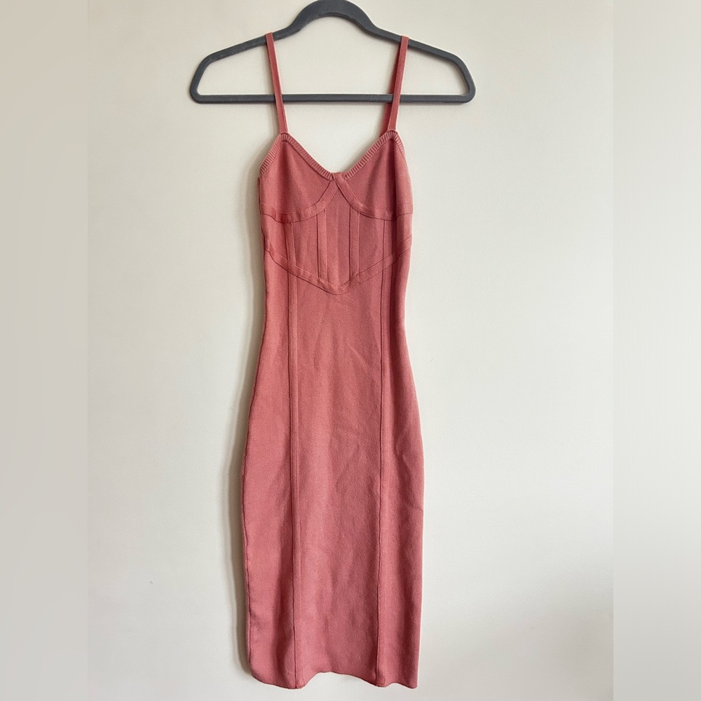 Blush pink maxi dress